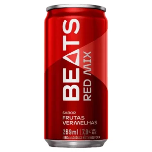 Bebida Mista Alcoólica Gaseificada Frutas Vermelhas Skol Beats Red Mix Garrafa 269ml